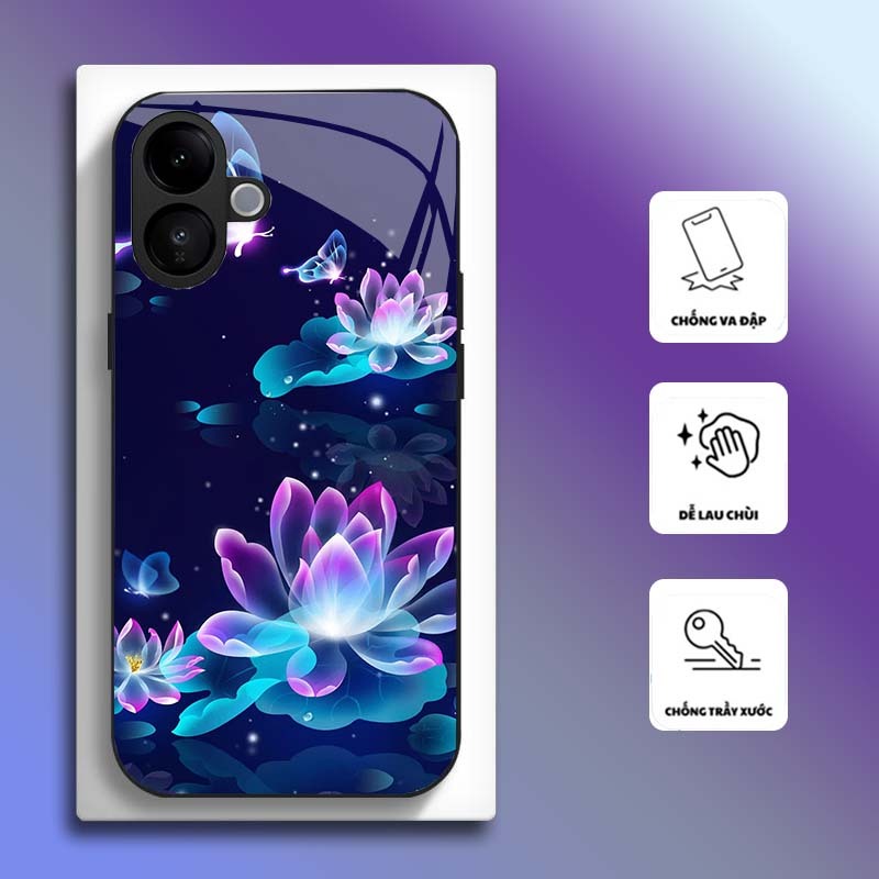 Ốp Lưng cho VIVO V60 LITE Hoa Sen Nghệ Thuật – Thiết Kế Sang Trọng, Chống Trầy Xước Cao Cấp