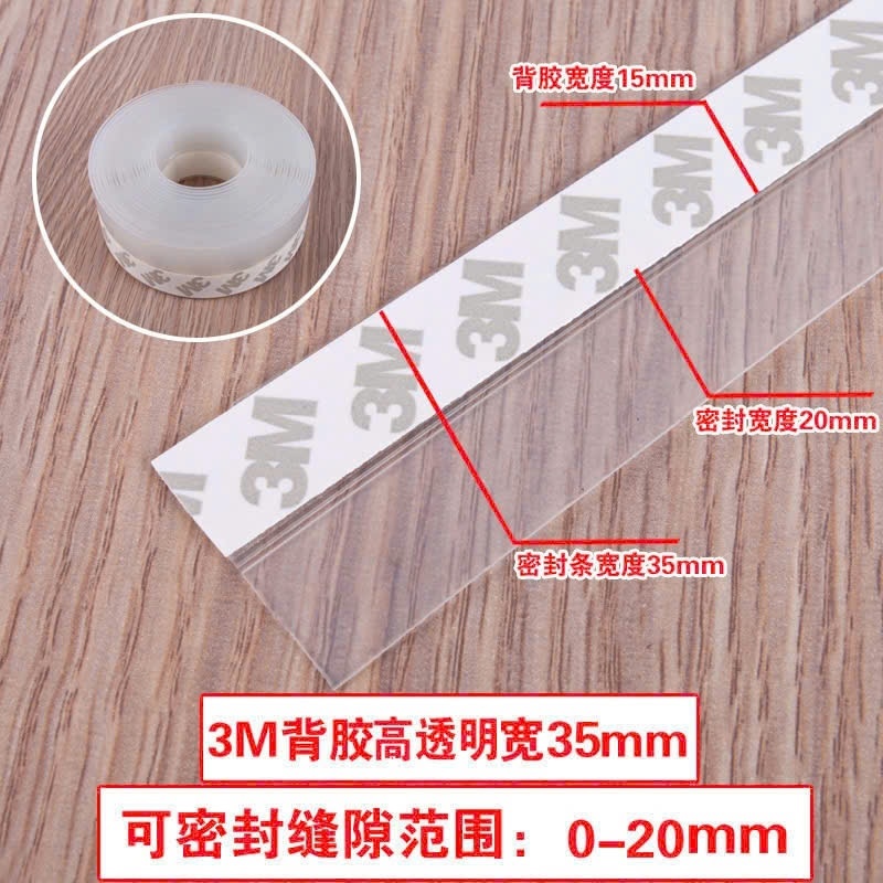 Ron Cao Su cuộn 3,5cm x 5md dán khe hở chân cửa ,Chống bụi, giảm tiếng ồn, ngăn côn trùng hiệu quả