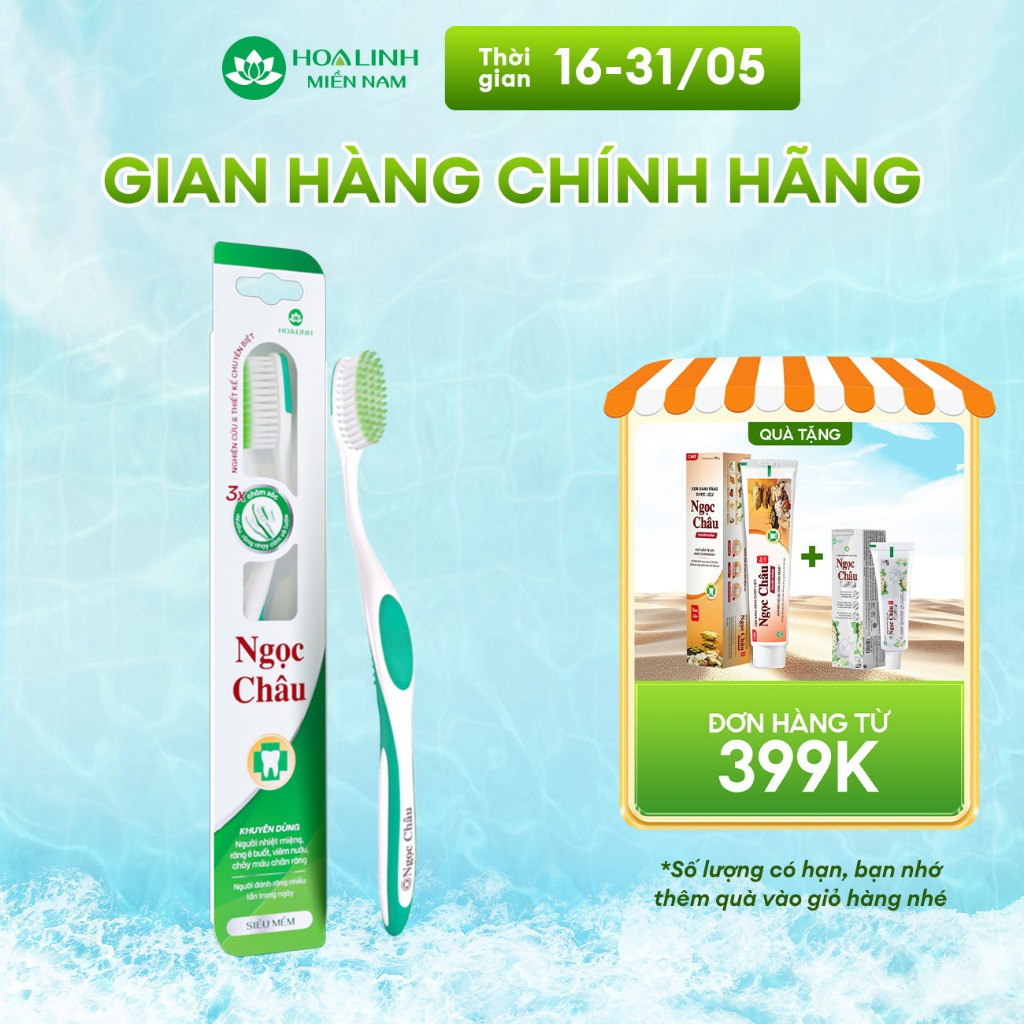 Bàn chải đánh răng Ngọc Châu Siêu Mềm Hoa Linh