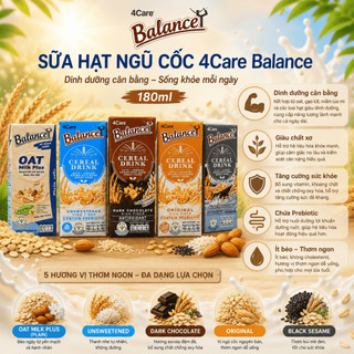 Sữa hạt ngũ cốc 4Care Balance 180ml