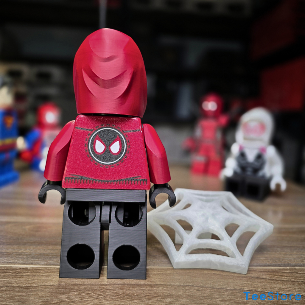[500%] Mô Hình Brick Spidy Miles 22cm | Spider-Verse | Mega Figure 500% PLA+ Decor | MaVồ Collection