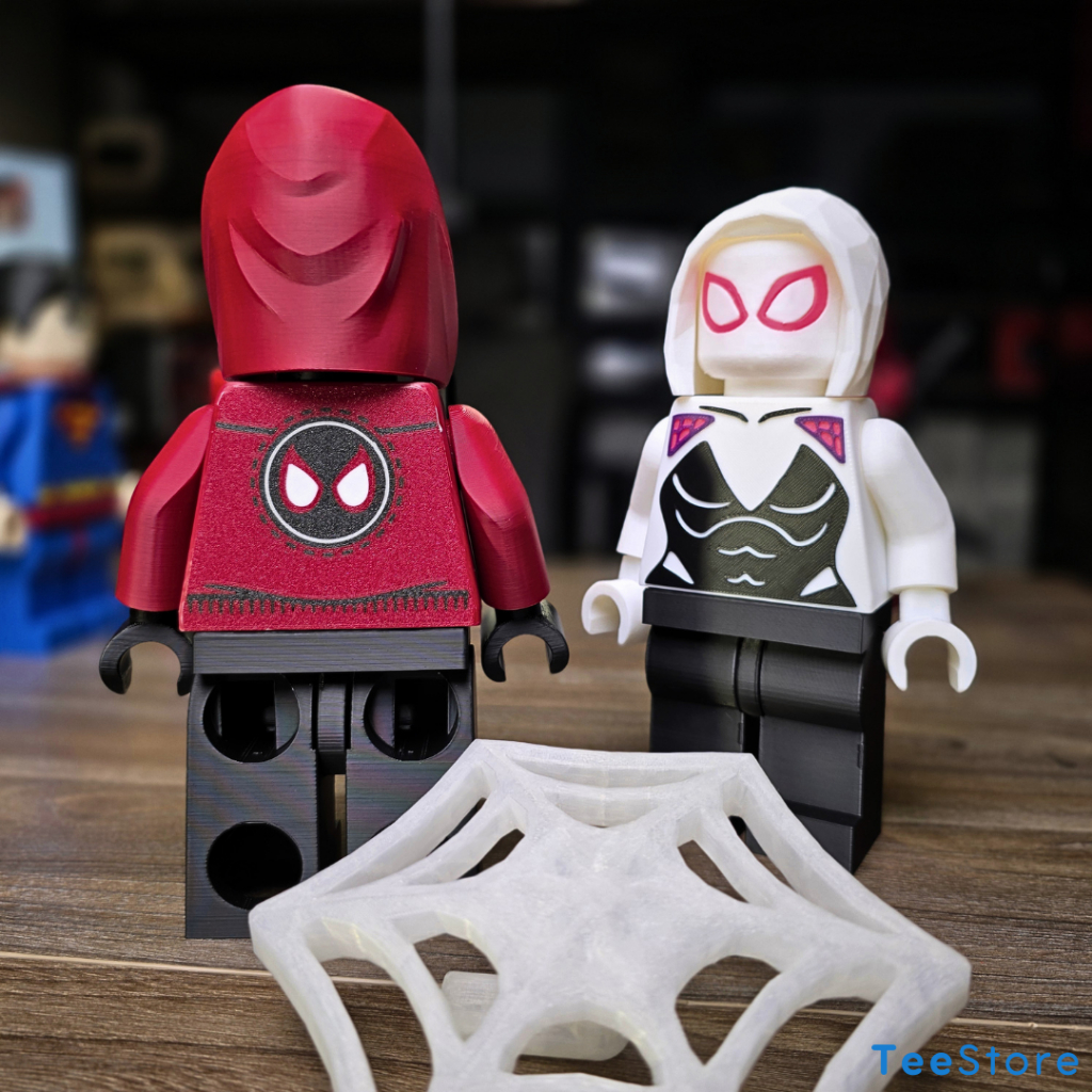 [500%] Mô Hình Brick Spidy Miles 22cm | Spider-Verse | Mega Figure 500% PLA+ Decor | MaVồ Collection