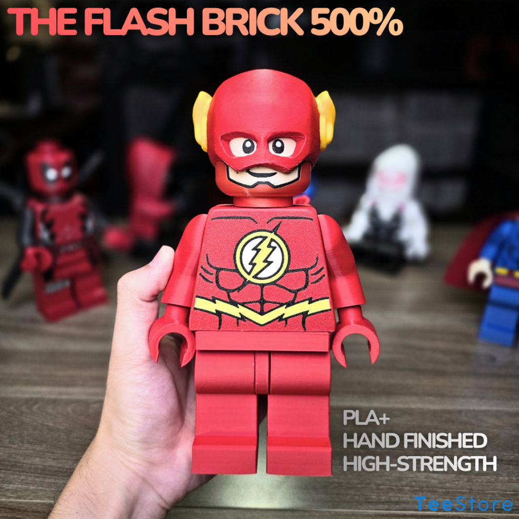 [500%] Mô Hình Brick Tia Chớp 22cm | Mega Figure 500% PLA+ Decor | Đê Cê Collection