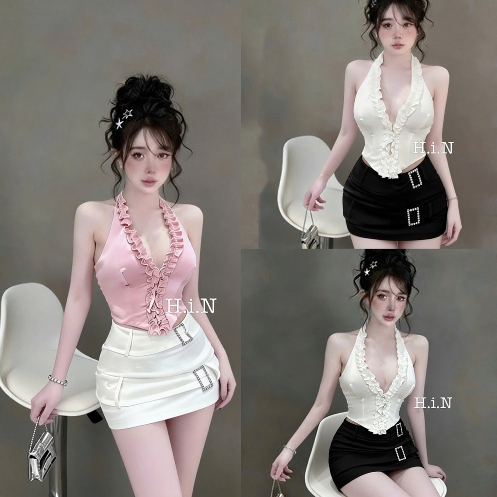 set yếm cổ im mixx cv đá