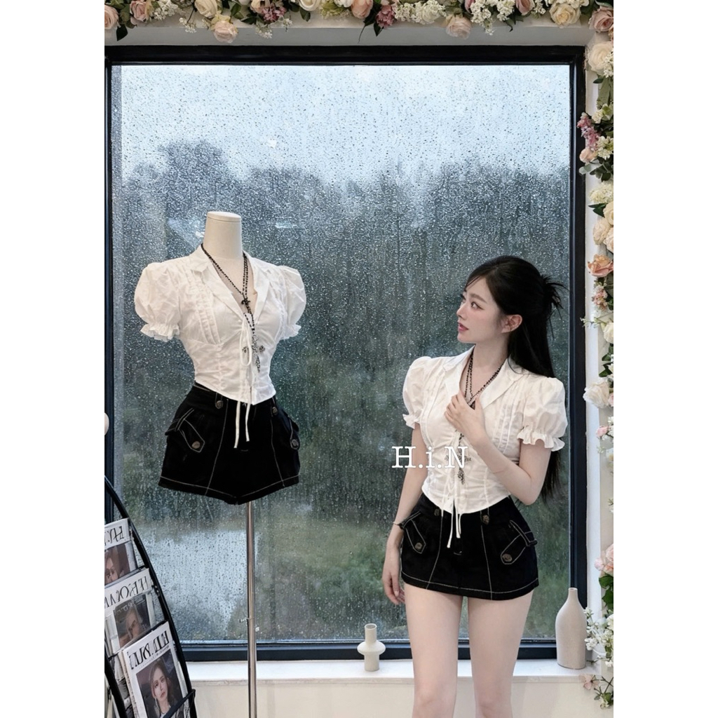 set áo sơ mi mixx cv vạt