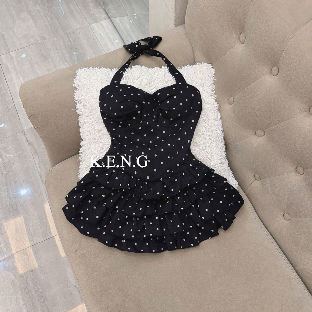 set quây buộc cổ chân váy tầng ạ