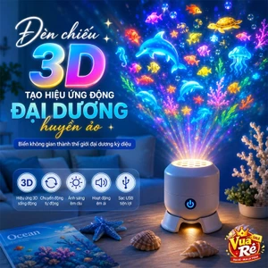 Đèn chiếu 3d tạo hiệu ứng động đại dương huyền ảo độ nét cao, Đèn Led xoay tự động 360 độ