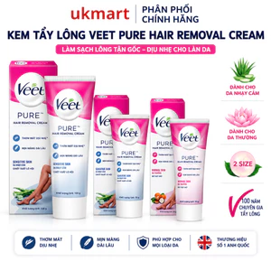 Kem Tẩy Lông Veet Silk & Fresh Nhẹ Dịu An Toàn Loại Bỏ Lông Mịn Màng Tức Thì