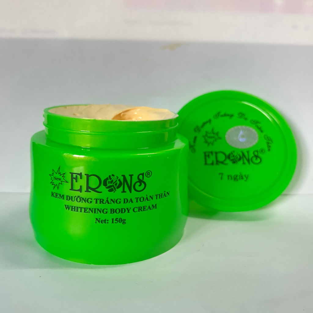 Kem Body Dưỡng Sáng Toàn Thân Kem Erons 150g Hỗ Trợ Chống Nắng Cấp Ẩm Mịn Da (Xanh)