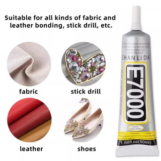 Keo dán trong suốt E7000 đính đá trang sức dán vải trang trí đồ handmade đa năng 50ml 110ml