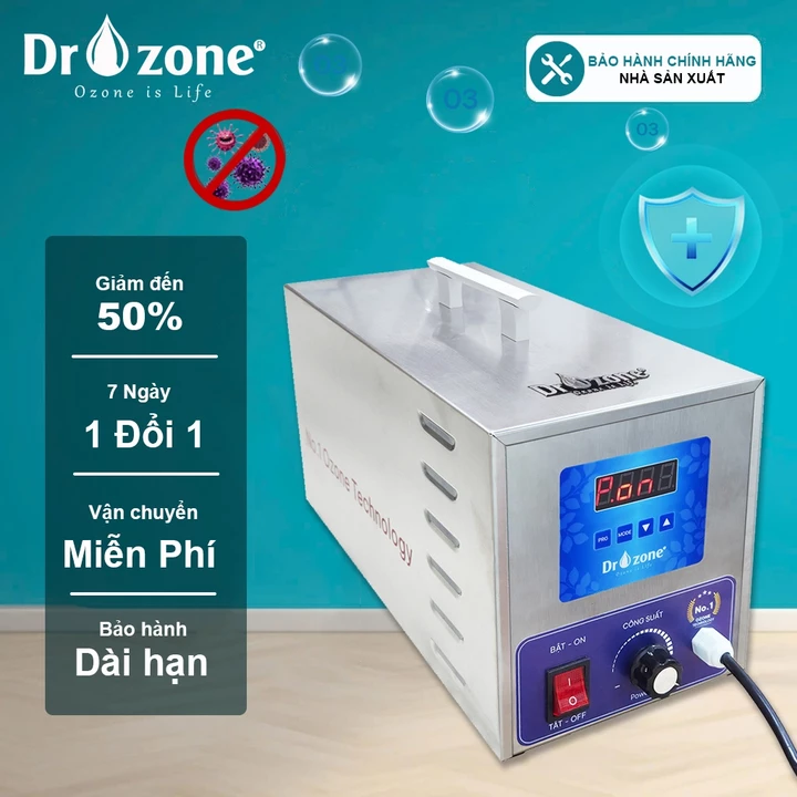 Máy khử mùi - khử trùng -diệt khuẩn không khí cao cấp Dr.Ozone Clean Pro (Bản mới 2026)