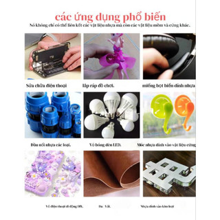 Keo Dán Nhựa PP-Glue-Zhanlida Chủ yếu sử dụng cho nhựa PP, PE, ABS, PVC...Tuýp 110ml