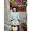 Bộ đi chùa cổ tròn vải đũi tơ thêu chữ Từ Bi Hỷ Xả Pháp phục lễ chùa tay lỡ đũi mềm mịn