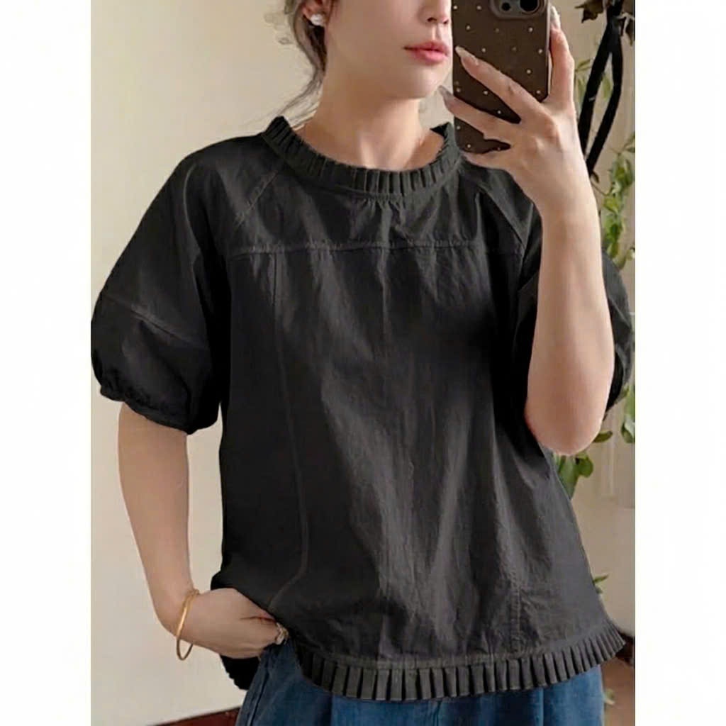 𝗥𝗲𝗺 𝗟𝗶𝗻𝗲𝗻  - Áo Linen xếp li