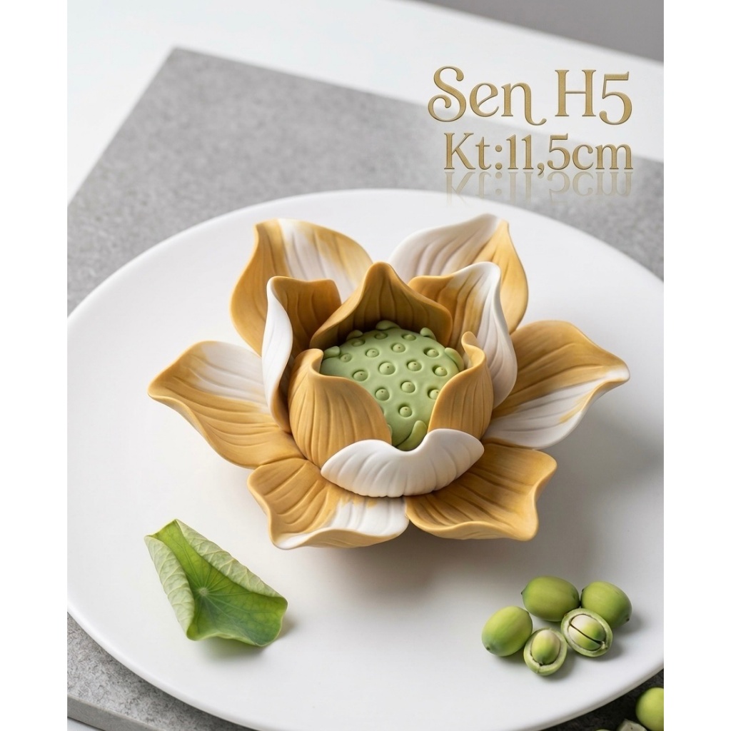 Khuôn silicon Hoa sen H5
