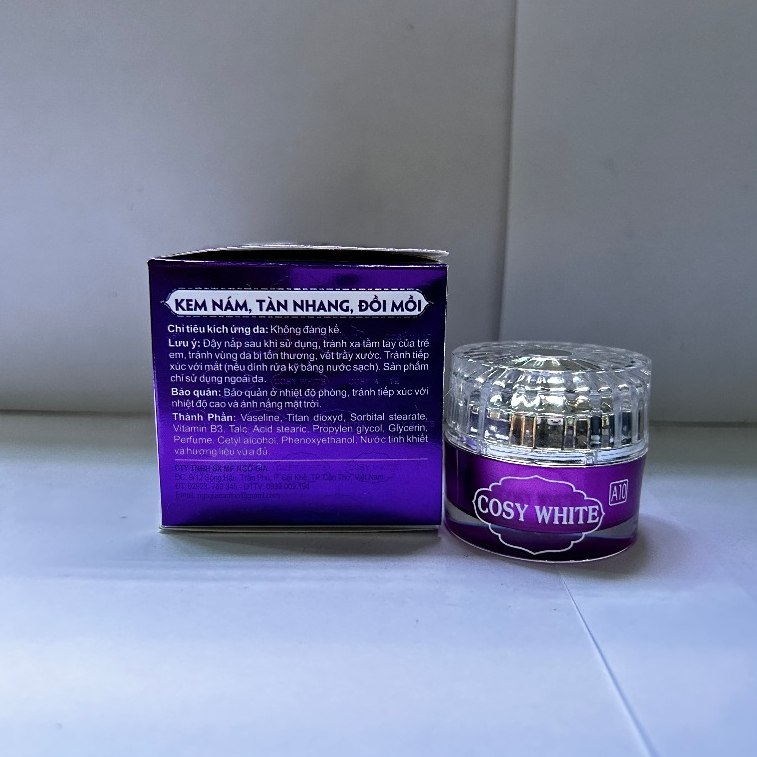 Kem Chống Lão Hóa Giảm Nhăn Da Cosy White A6 A10 Sữa Non Thảo Dược Ngừa Nám Đồi Mồi (Tím)