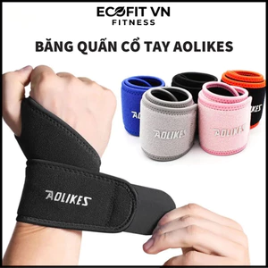 Băng quấn cổ tay Aolikes 7937 bảo vệ cổ tay chất liệu Polyester cao cấp co giãn thoải mái thoáng mát