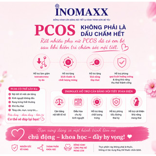 [CHÍNH HÃNG] Bổ Trứng Cân Bằng Nội Tiết Tố INOMAXX Đại Phú An Tăng Khả Năng Thụ Thai Giảm Buồng Trứng Đa Nang - 20 GÓI