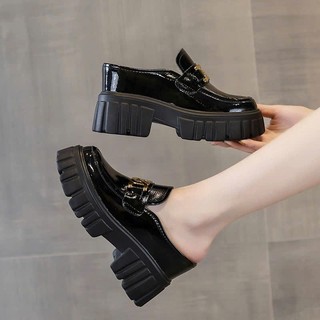 (FORM NHỎ TĂNG 1 SIZE) Sục Da Nữ Tăng Chiều Cao Êm Chân AG11