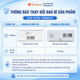 [CHÍNH HÃNG] Bổ Trứng Cân Bằng Nội Tiết Tố INOMAXX Đại Phú An Tăng Khả Năng Thụ Thai Giảm Buồng Trứng Đa Nang - 20 GÓI