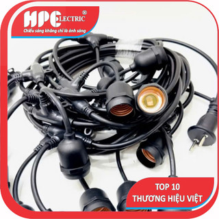 TẶNG 1 BÓNG-BH 2 NĂM-DÂY ĐÈN TRANG TRÍ NGOÀI TRỜI CHỐNG NƯỚC ĐUI E27,5M 10ĐUI-10M 20ĐUI ,DÂY NỐI DÀI, BÓNG 3W5W7W10W)