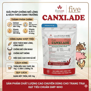 canxi.ADE gói 1kg cho vật nuôi, thuốc bổ cho gà. chống cắn mổ, kích thích mọc lông