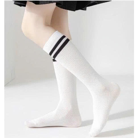 Vớ Tất Đùi Cho Bé Gái Học Sinh Cao Cổ 35cm Design By 3B Chất Liệu Cotton Pha Dày Dặn, Mềm Mại, Phong Cách Lolita