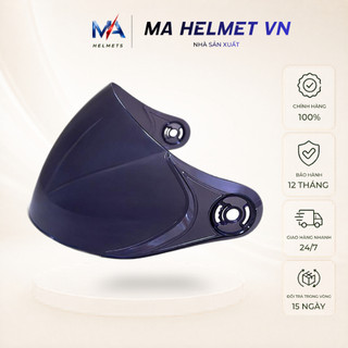 Kính Chắn Gió Mũ Bảo Hiểm 1/2 3/4 MA HELMETS – Kính Dài Thay Thế Kèm Ốc Gắn Chống Bụi