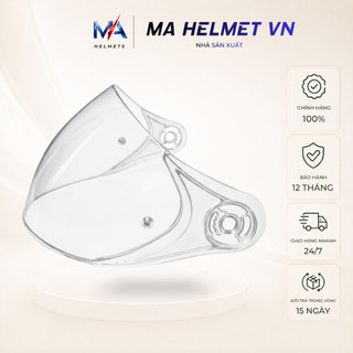 Kính Chắn Gió Mũ Bảo Hiểm 1/2 3/4 MA HELMETS – Kính Dài Thay Thế Kèm Ốc Gắn Chống Bụi