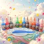 Bộ 6/12/20 Màu Nước Pha Sẵn Lọ 20ml Kèm 2 Cọ Vẽ, Khay Pha Màu HUNGACOLOR