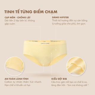 Quần lót nữ seamless không đường may dáng hipster co giãn vượt trội thoải mái vận động ONOFF - 16UV26A573