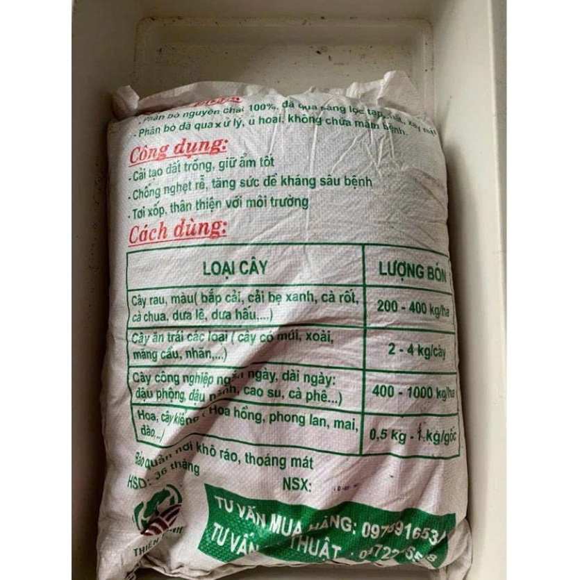 Phân Bò Khô Ủ Hoai Đã Xử Lý, Ít Mùi, Sạch – Phân Hữu Cơ Cải Tạo Đất, Giúp Cây Khỏe & Xanh Tốt (Bao 20dm3 khoảng 4-5kg)