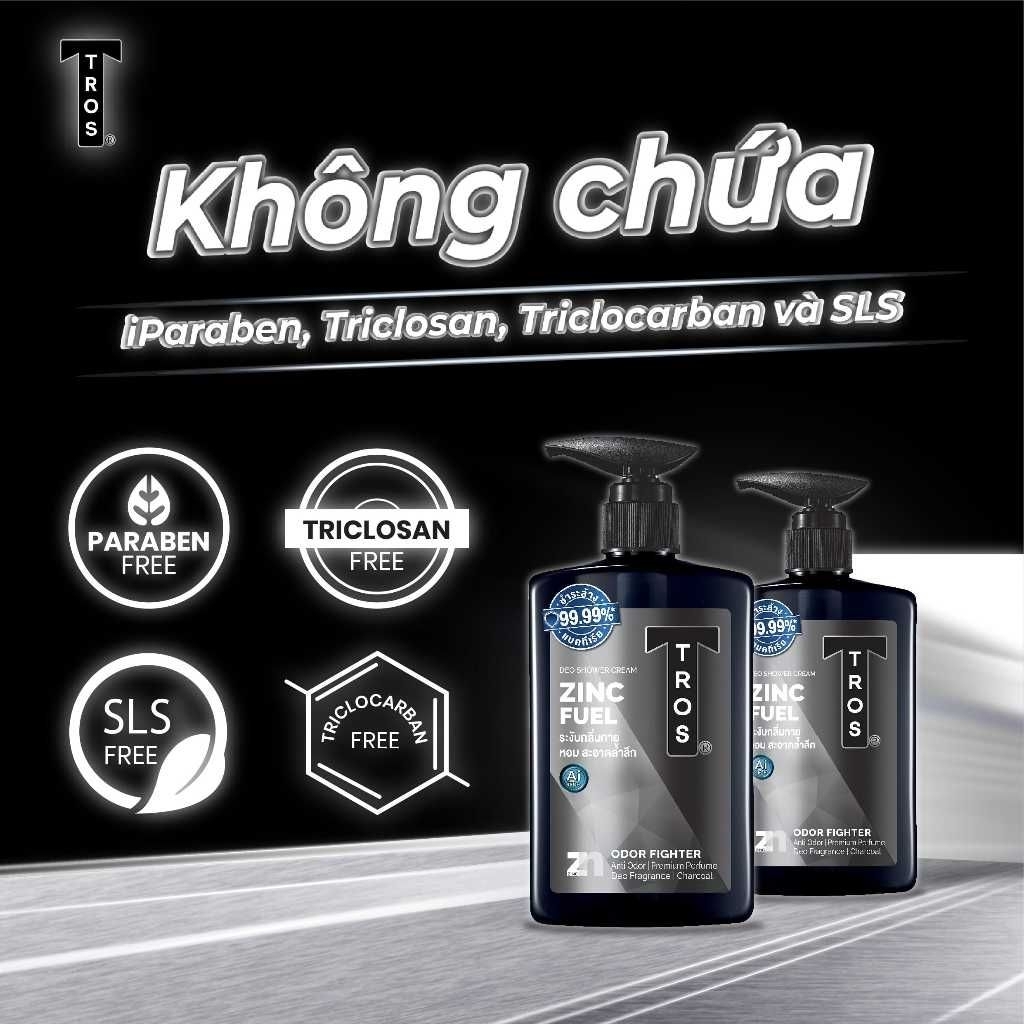 HÀNG THÁI - BỘ ĐÔI PHÁI MẠNH -LĂN KHỬI MÙI 45ML+ Sữa Tắm Nam Hương Nước Hoa TROS  ZinC Fuel Shower Cream 450ml | Shopee Việt Nam