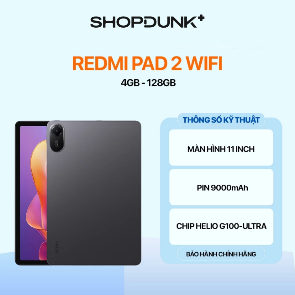 [KOL] Máy Tính Bảng Xiaomi Redmi Pad 2 4GB 128GB Wifi Chính Hãng