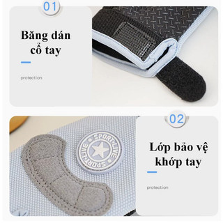 Găng tay thể thao trẻ em, găng tay đu xà đơn cho bé,  găng tay chạy xe đạp cho bé