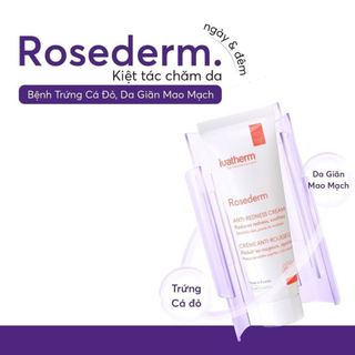 Kem Dưỡng Làm Dịu Da Đỏ, Mỏng Yếu, Giãn Mao Mạch Ivatherm Rosederm Anti Redness Cream