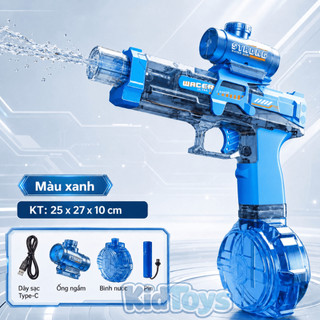 Đồ chơi phun nước điện tự động KidToys dung tích lớn - Đồ chơi phun nước cho bé vui chơi ngoài trời