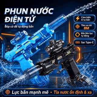 Đồ chơi phun nước điện tự động KidToys dung tích lớn - Đồ chơi phun nước cho bé vui chơi ngoài trời
