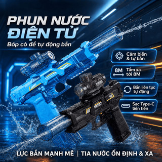 Đồ chơi phun nước điện tự động KidToys dung tích lớn - Đồ chơi phun nước cho bé vui chơi ngoài trời