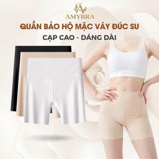 Combo 3 Quần Mặc Trong Váy Su Cạp Cao - Set 3 Quần Đùi Mặc Váy Che Bụng Không Lộ Viền AMYBRA V8941