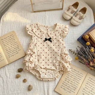 Bodysuit chấm bi bé gái 4-10kg. Body bé gái sơ sinh đầy tháng, thôi nôi. Dino Kids