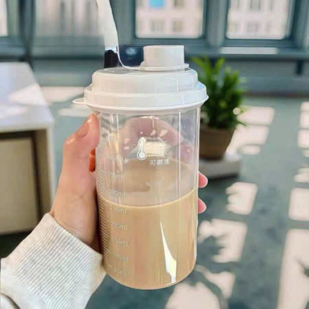Set 3 Bình Nhựa Chia Vạch ALOHOME Đa Năng Có Nắp Đậy, Bình Đựng Nước Và Thực Phẩm Tiện Lợi