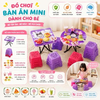 BỘ ĐỒ CHƠI BÀN ĂN MINI CHO BÉ – SIÊU DỄ THƯƠNG