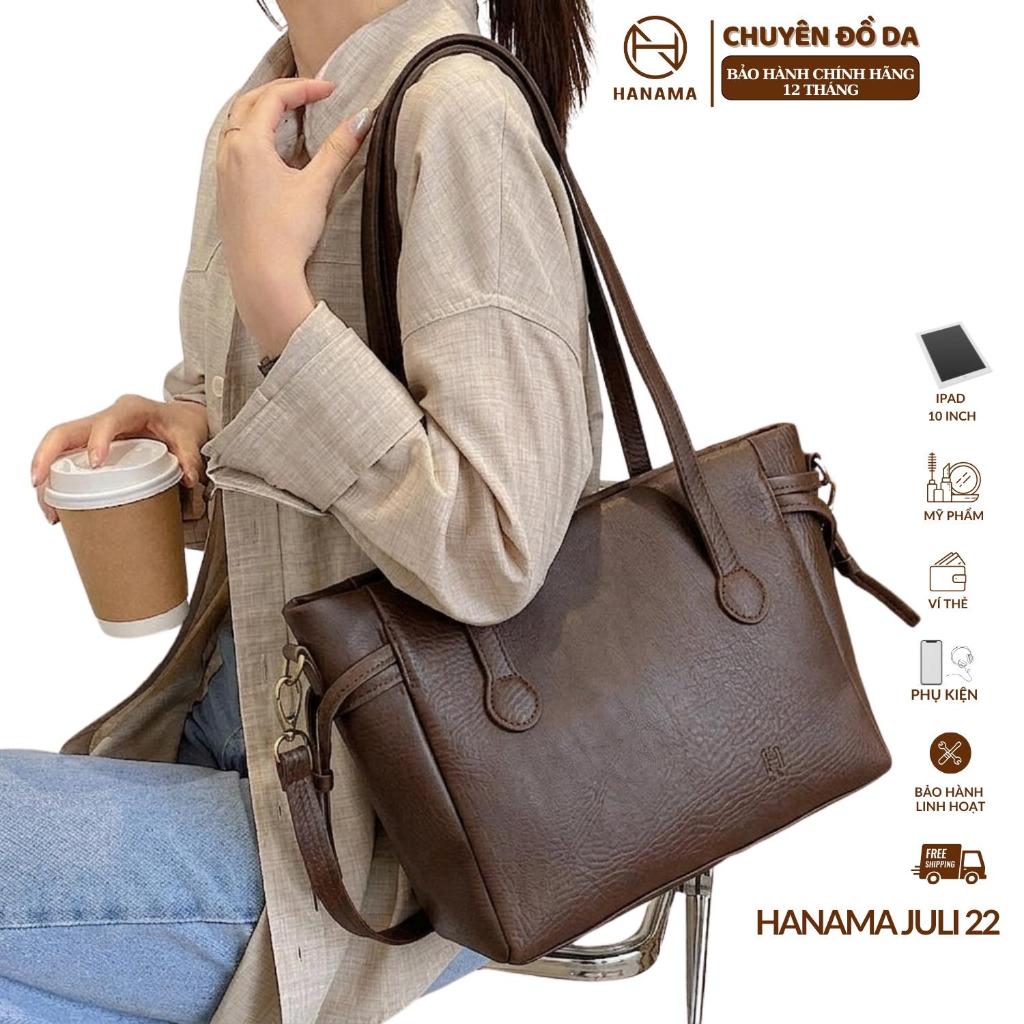 [GIÁ MỞ BÁN_SIÊU ƯU ĐÃI]_ Hanama Túi Xách Nữ HN JULI 22 Da PU Cao Cấp Màu Đen Nâu  Dễ Phối Đồ Phù Hợp Đi Làm Đi Chơi Mua | BigBuy360 - bigbuy360.vn