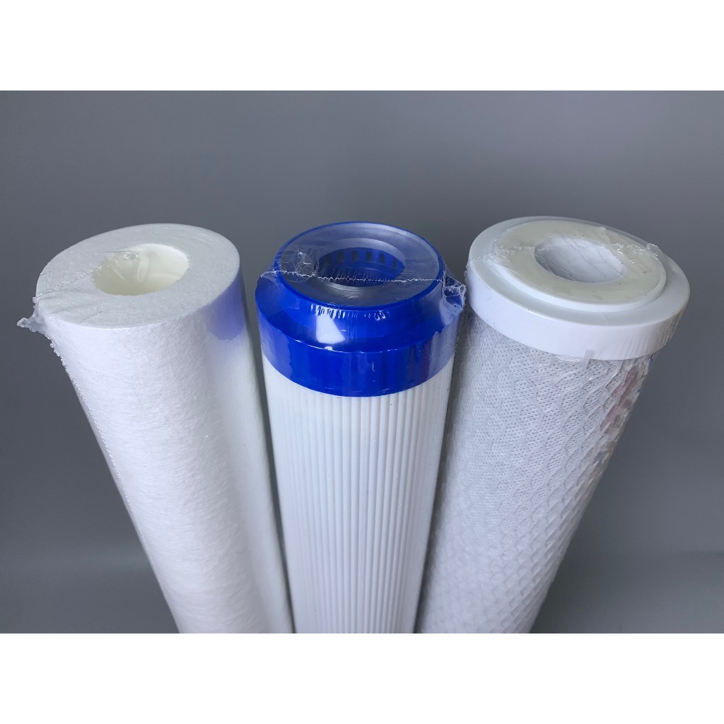 Lõi Lọc Nước Đầu Nguồn, Bộ Lọc Thô Đầu Nguồn 20 inch Gồm Lõi PP UDF CATION 2in1 Xử Lý Nước Máy/Nước Giếng