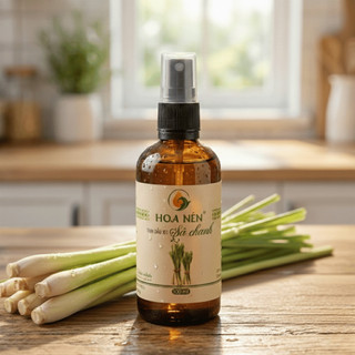 Chai xịt Khử Mùi, Đuổi Muỗi 200ml, 100ml - Hoa Nén - Vegan - An toàn thiên nhiên, tinh dầu sả chanh