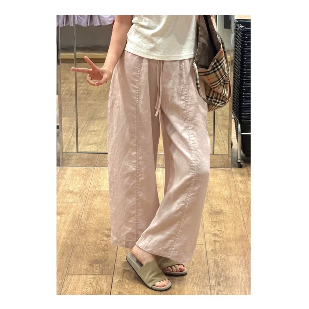𝗛𝘂𝘆𝗻 - Quần Linen baggy