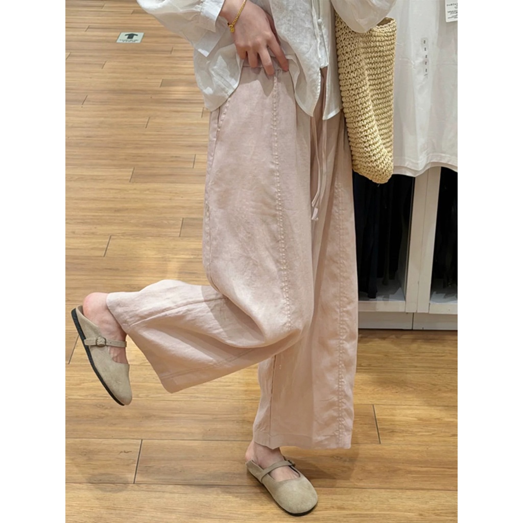 𝗛𝘂𝘆𝗻 - Quần Linen baggy