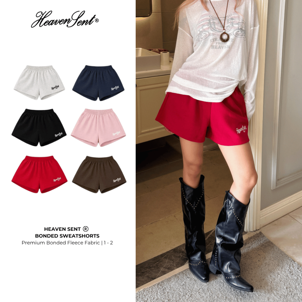 Quần Short Nữ Nỉ Ép Hàn Thoáng Mát Heaven Sent - HS_PS008