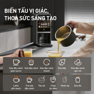 [KÈM QUÀ] Máy nấu sữa hạt làm sạch tự động Joyoung JSCB-K7 PRO giảm ồn, khử purin chuyên biệt